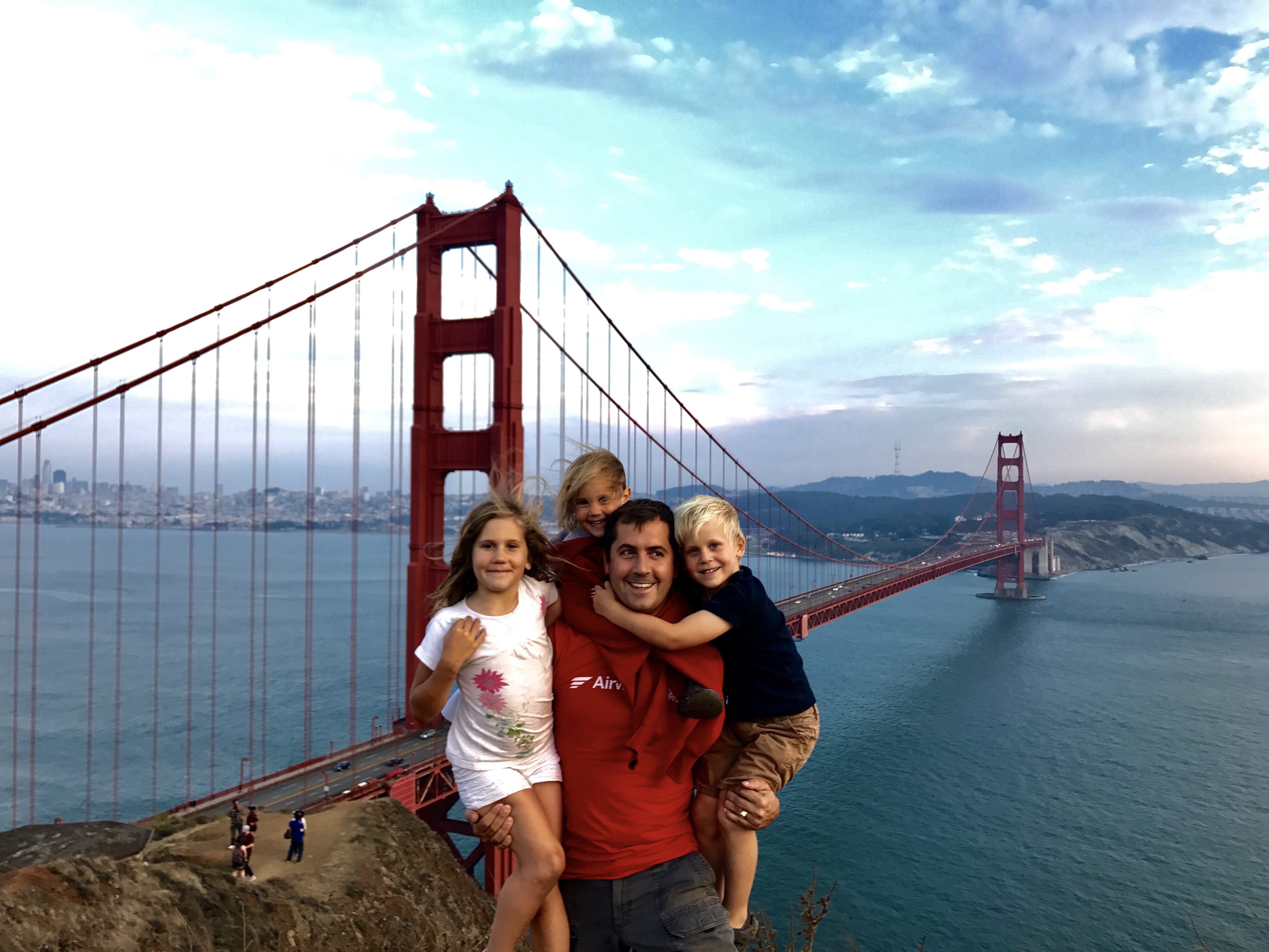 Golden Gate with family